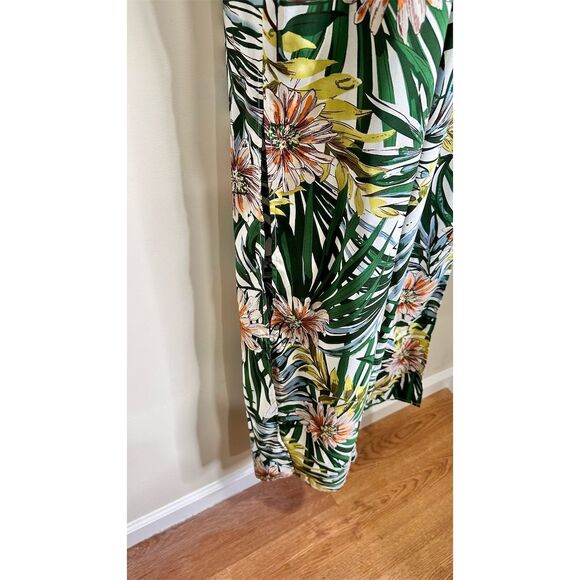 Fashion Nova Women's Tropical Floral Slit Leg Sleeveless V-Neck Size M J… - Picture 6 of 14